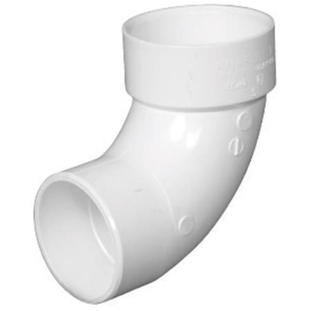 Pinpoint Charlotte Pipe w/ Foundry PVC003021600 90 deg PVC Dwv Street Elbow  6 in. PI1492276